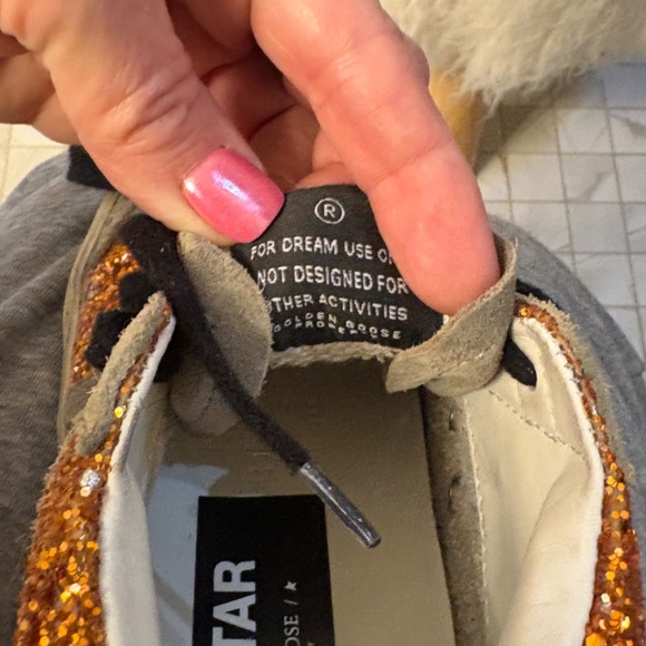 Golden Goose Orange Glitter Midstars - Picture 8 of 12